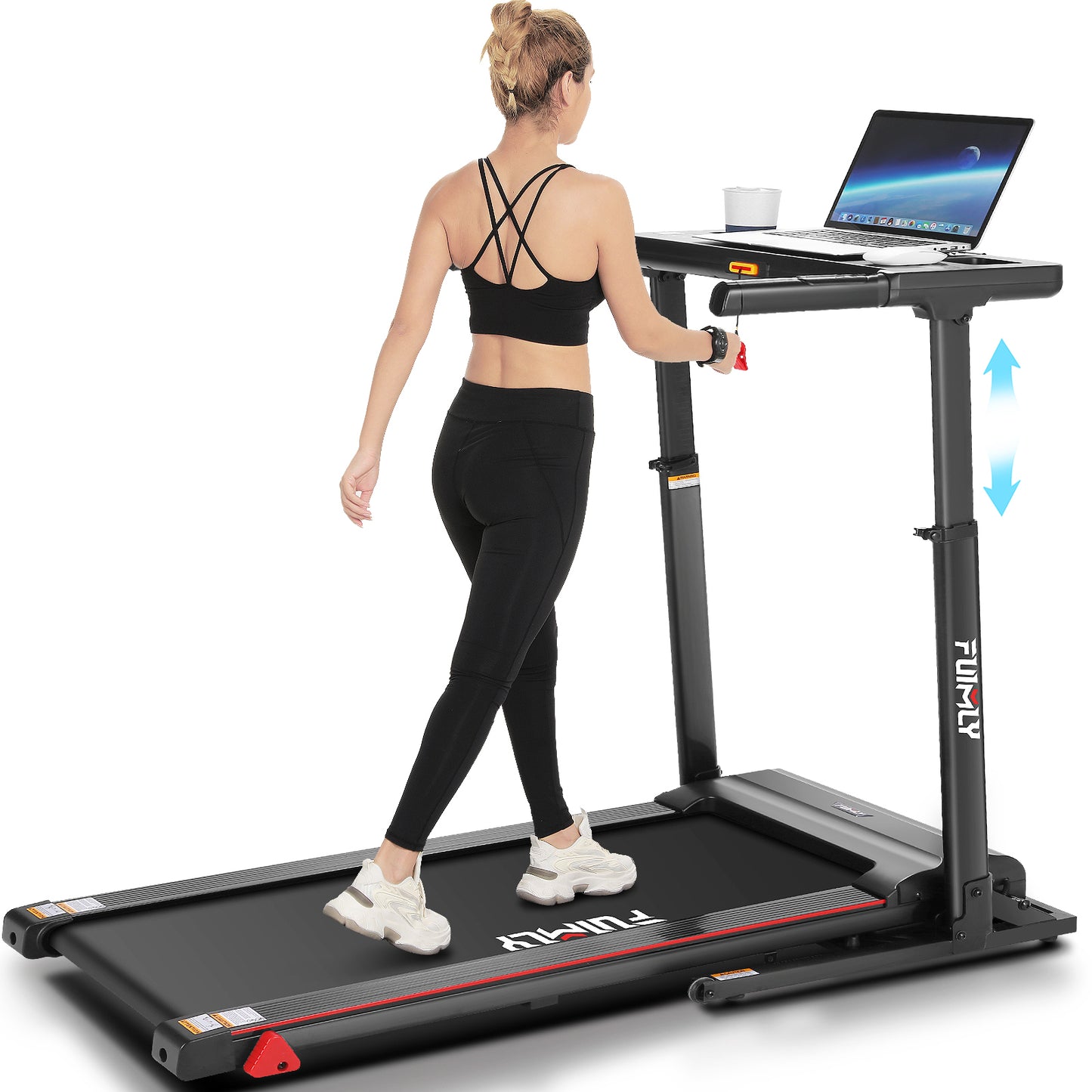 FUNMILY 3.25HP Treadmill with Auto 12% Incline, Folding Treadmill for Home&Office,Speed Range 0.6~10mph, 300 lbs Weight Capacity