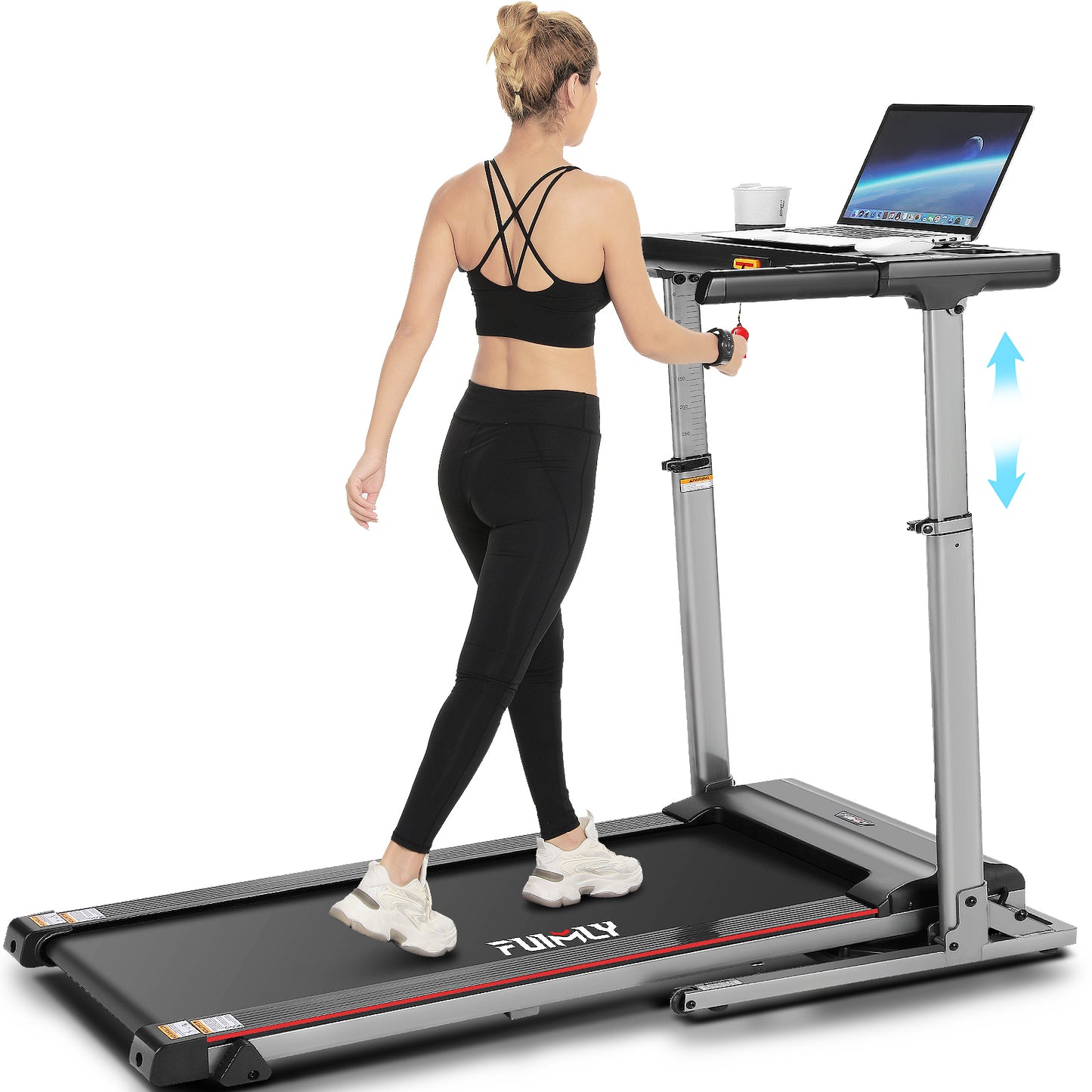 FUNMILY 3.25HP Treadmill with Auto 12% Incline, Folding Treadmill for Home&Office,Speed Range 0.6~10mph, 300 lbs Weight Capacity