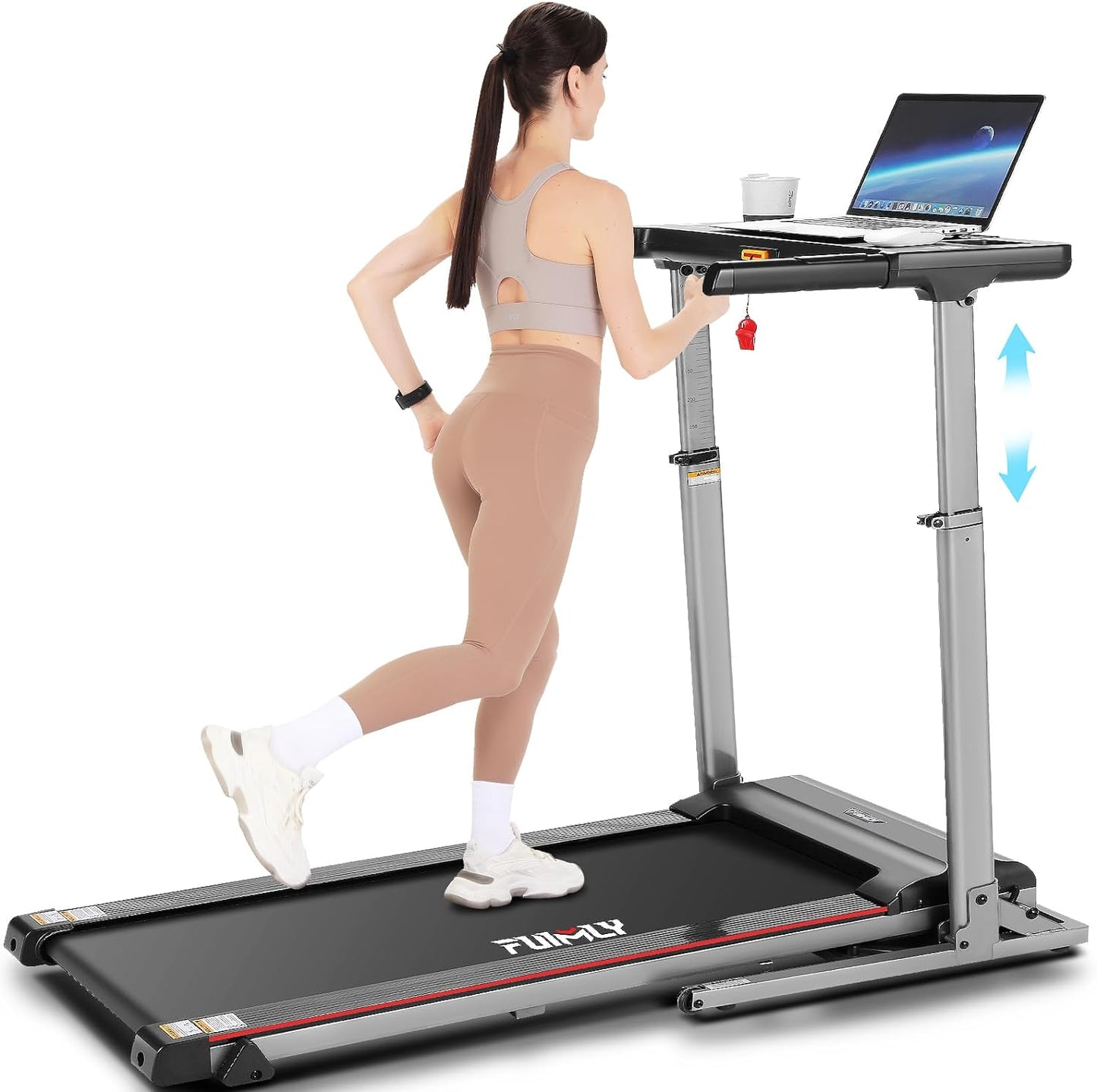 FUNMILY 3.25HP Treadmill with Auto 12% Incline, Folding Treadmill for Home&Office,Speed Range 0.6~10mph, 300 lbs Weight Capacity