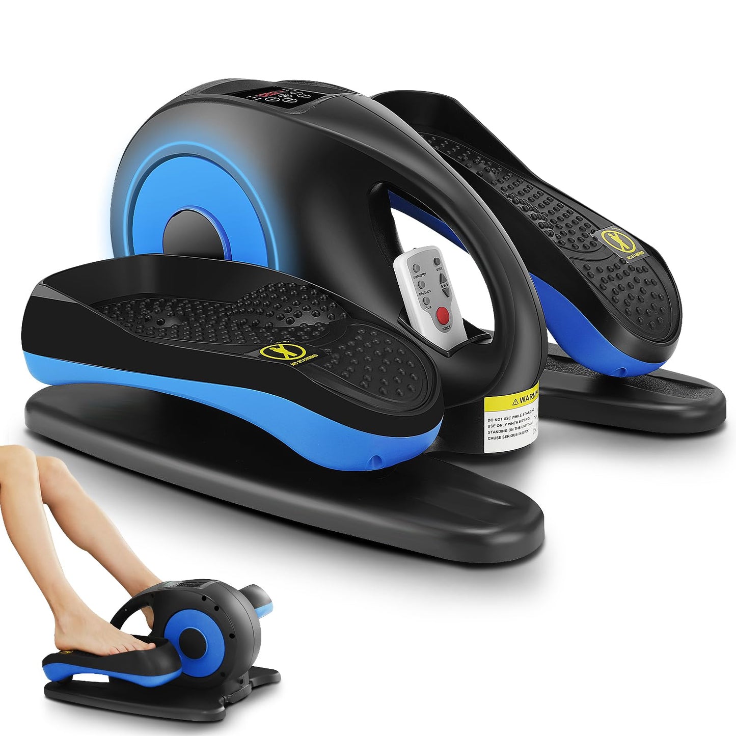 ANCHEER Under Desk Elliptical, Electric Seated Pedal Exerciser, with Display Monitor and Remote Control