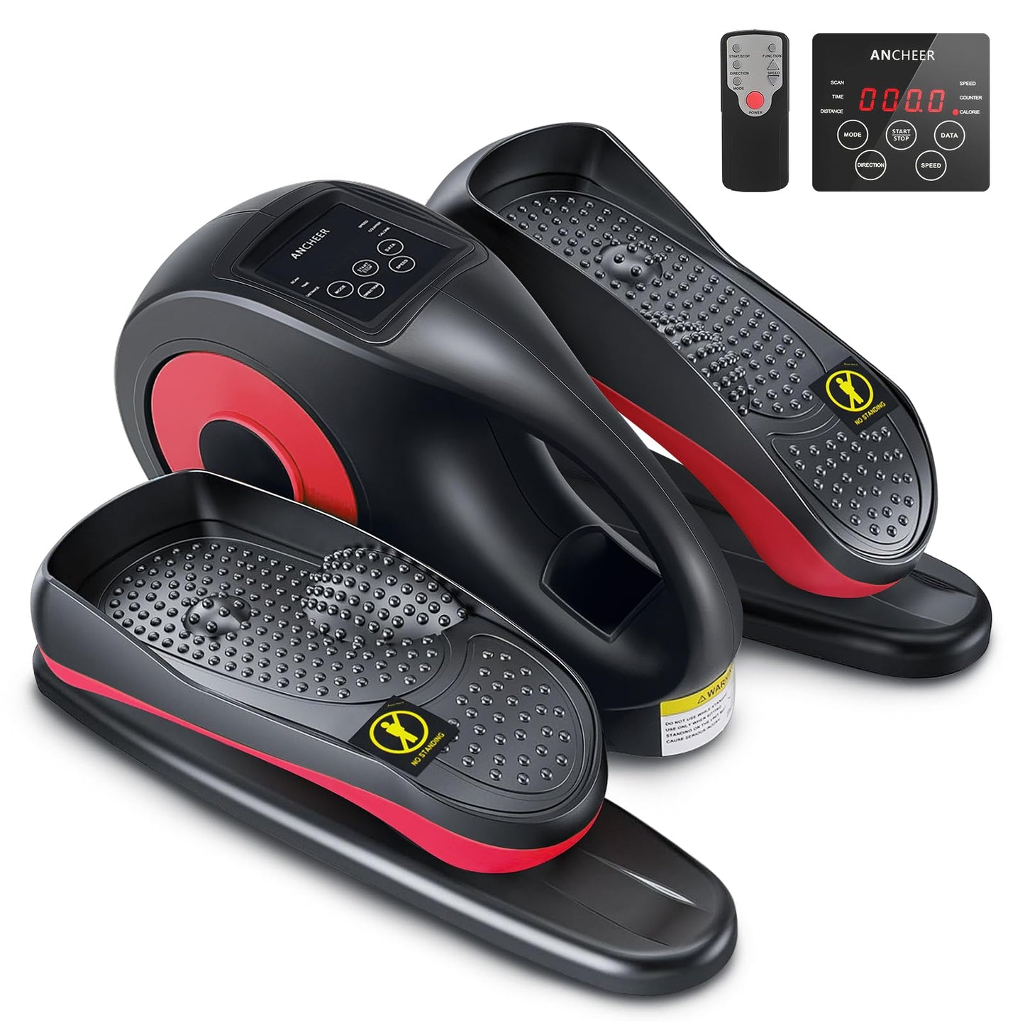 ANCHEER Under Desk Elliptical, Electric Seated Pedal Exerciser, with Display Monitor and Remote Control