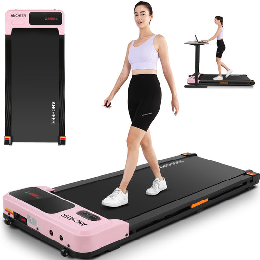 Walking Pad with Incline for Home & Office, Speed 0.6-4mph, Weight Capacity 300 Lbs, With Slope Adjustment, No Installation, Easy to Move, Low Noise Level