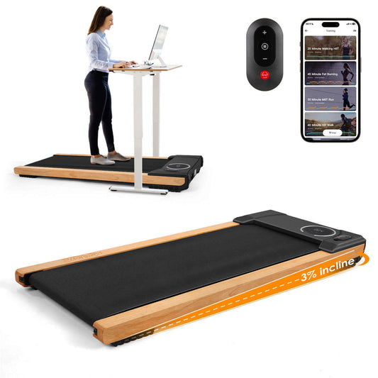 Walking Pad Treadmill with Wooden Design K5986