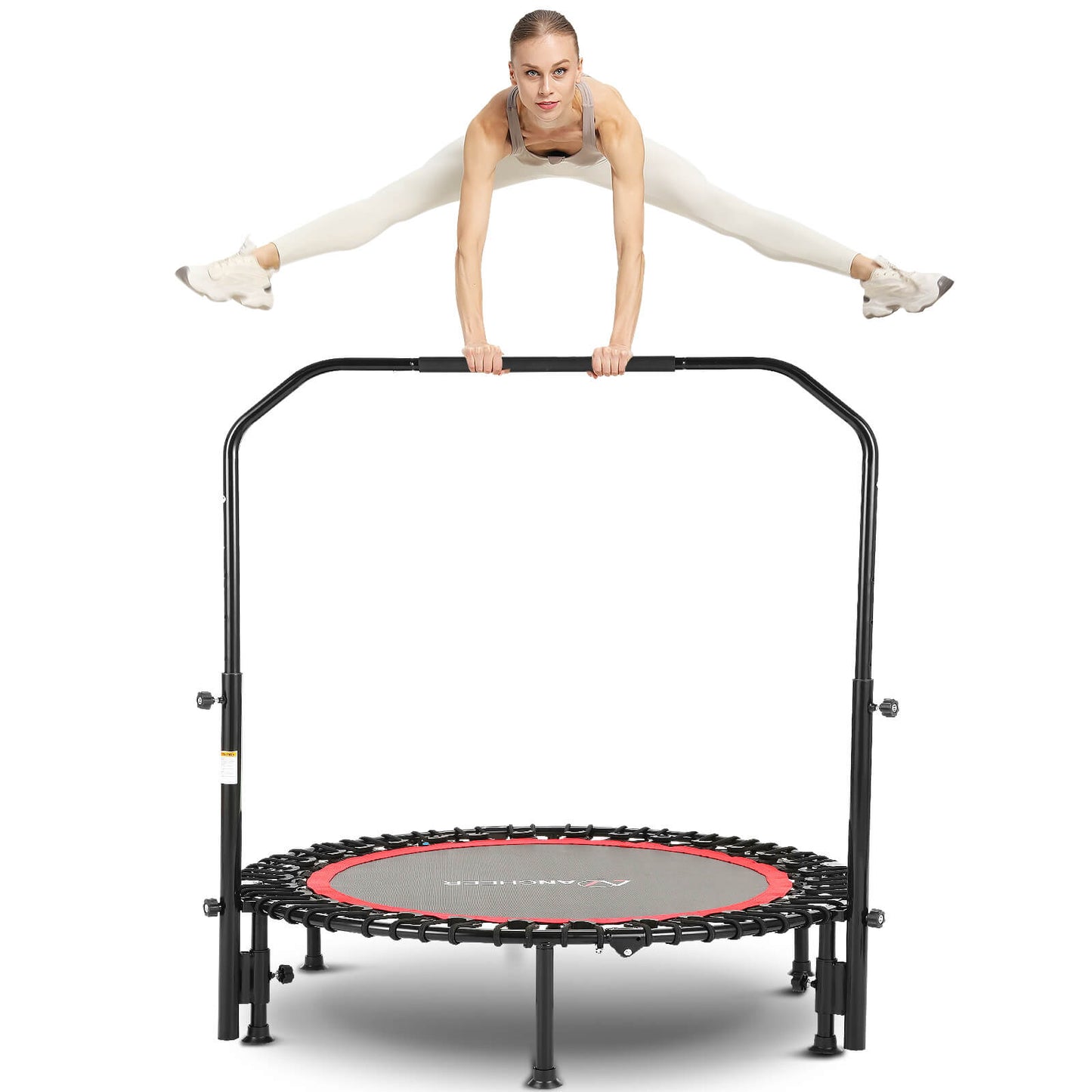 ANCHEER 40" Foldable Trampoline with Adjustable Foam Handle A4875