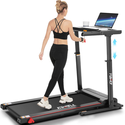 FUNMILY 3.25HP Treadmill with Auto 12% Incline, Folding Treadmill for Home&Office,Speed Range 0.6~10mph, 300 lbs Weight Capacity