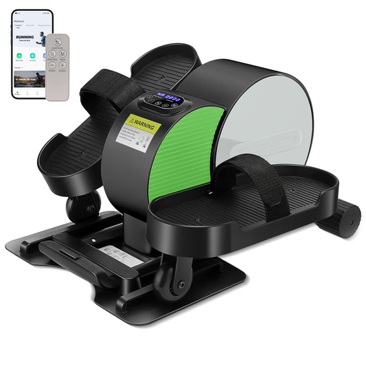 KRISRATE Under Desk Elliptical Machine -Electric Leg Exerciser for Seniors with LCD Display,Fully Assembled Seated Pedal Exerciser for Home Office Use