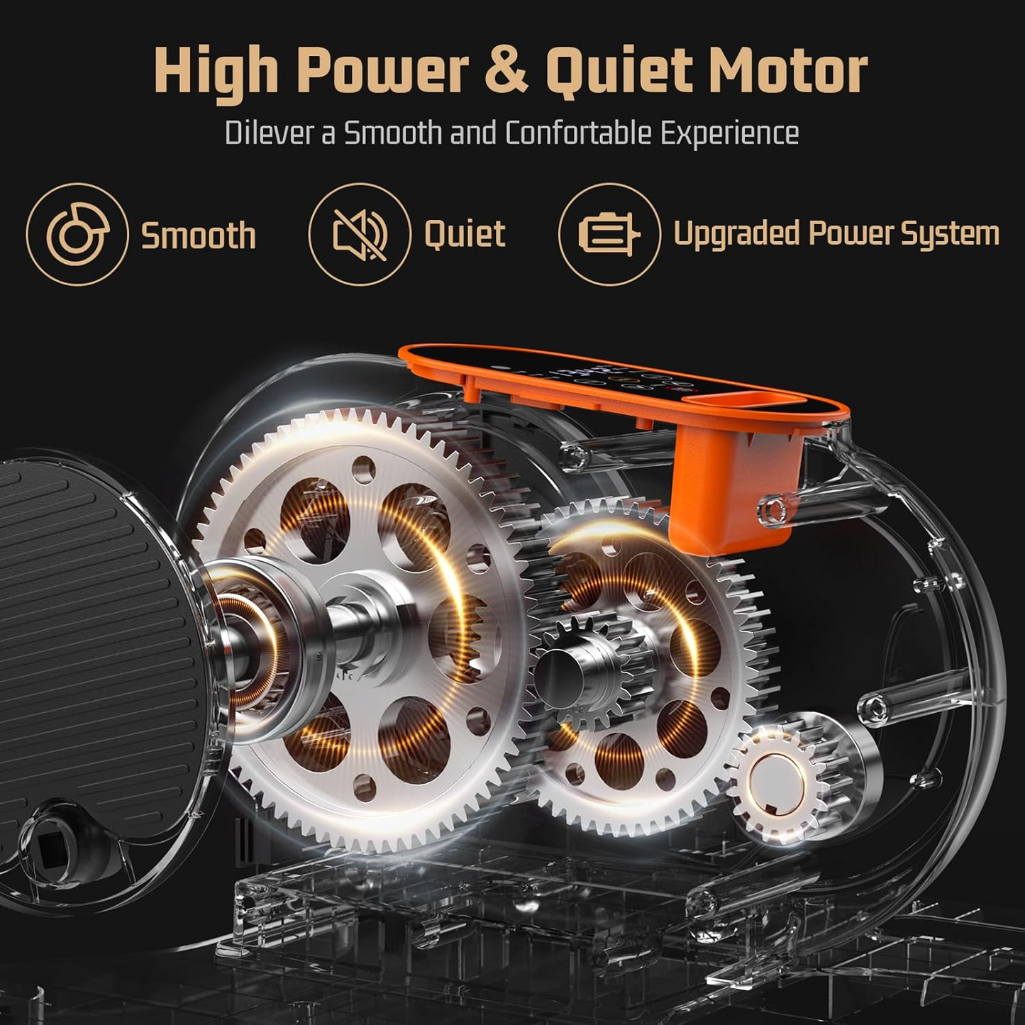 KRISRATE Under Desk Elliptical Machine, 12 Manual Speed Levels, Remote Control, LCD Display, Portable Quiet Compact Leg Exerciser for Home Office