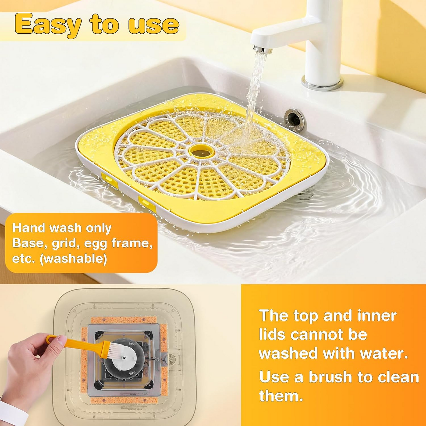 KRISRATE 12 Egg Incubator with Auto Egg Turning & Humidity Control - Digital Temperature Display, Built-in Egg Candler, Automatic Hatching System