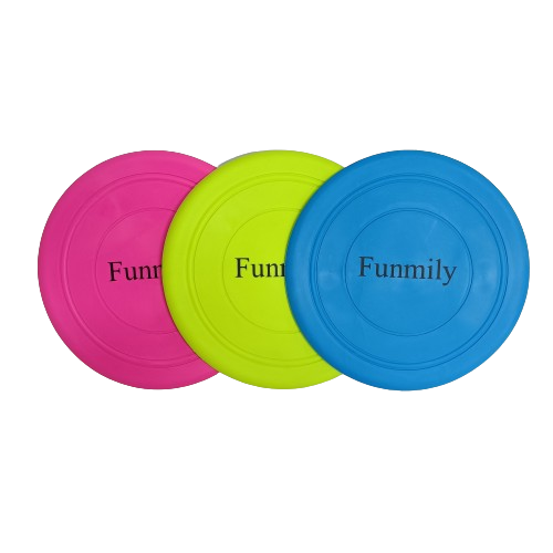 FUNMILY Kids Frisbee Toys Soft Silicone Colorful 3 Piece Bulk Set.