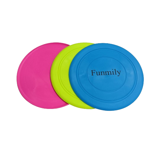 FUNMILY Kids Frisbee Toys Soft Silicone Colorful 3 Piece Bulk Set.