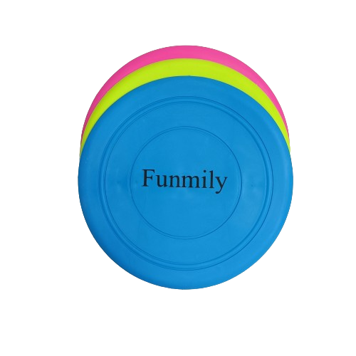 FUNMILY Kids Frisbee Toys Soft Silicone Colorful 3 Piece Bulk Set.