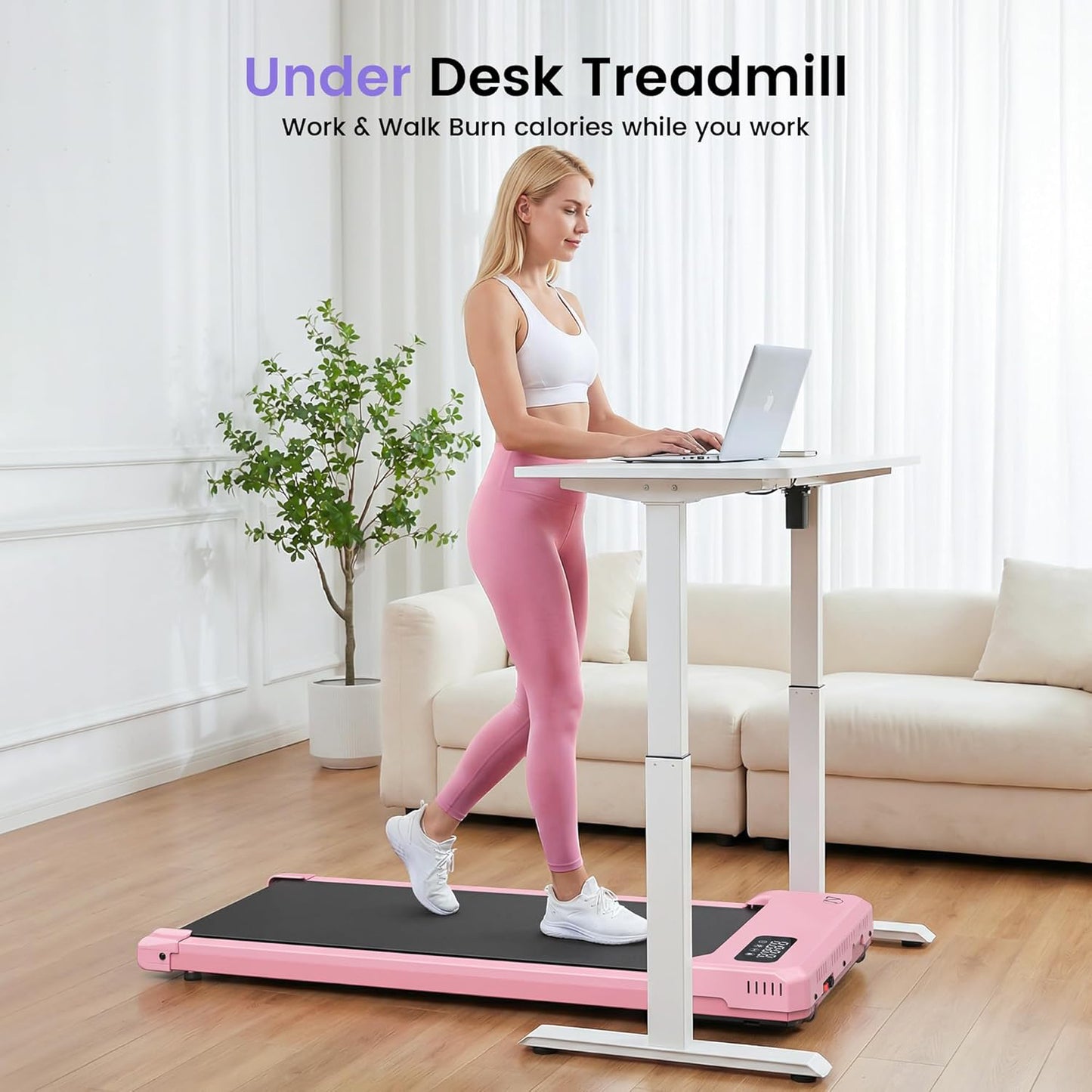 KRISRATE 6-in-1 3.5HP Walking Pad Treadmill with Vibration Plate and 12%/15% Incline, Under Desk Folding Treadmill for Home, Office