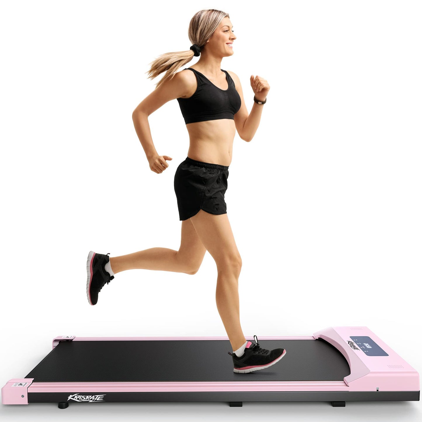 KRISRATE Walking Pad Treadmill Under Desk, Installation-Free for Home Office