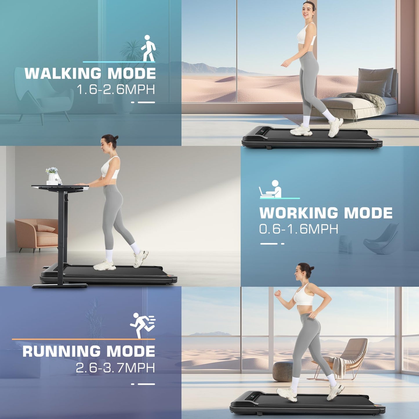 Perfect Treadmills for Home Use, 2.5HP Walking Pad Treadmill with Remote Control & LED Display