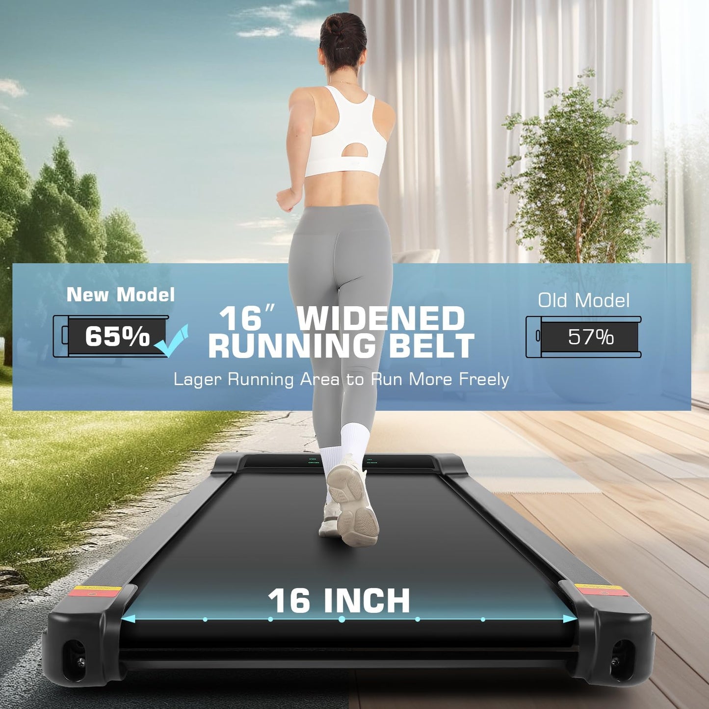 Perfect Treadmills for Home Use, 2.5HP Walking Pad Treadmill with Remote Control & LED Display