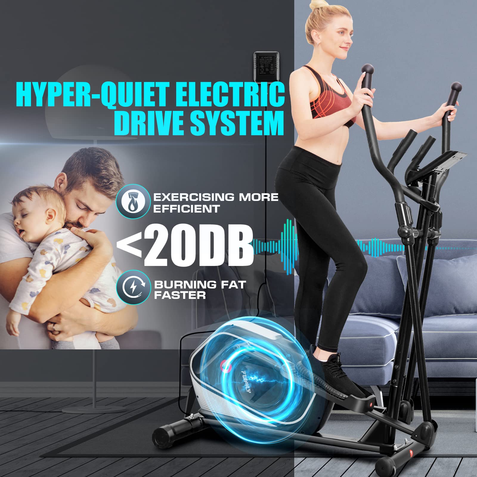 Funmily discount elliptical machine