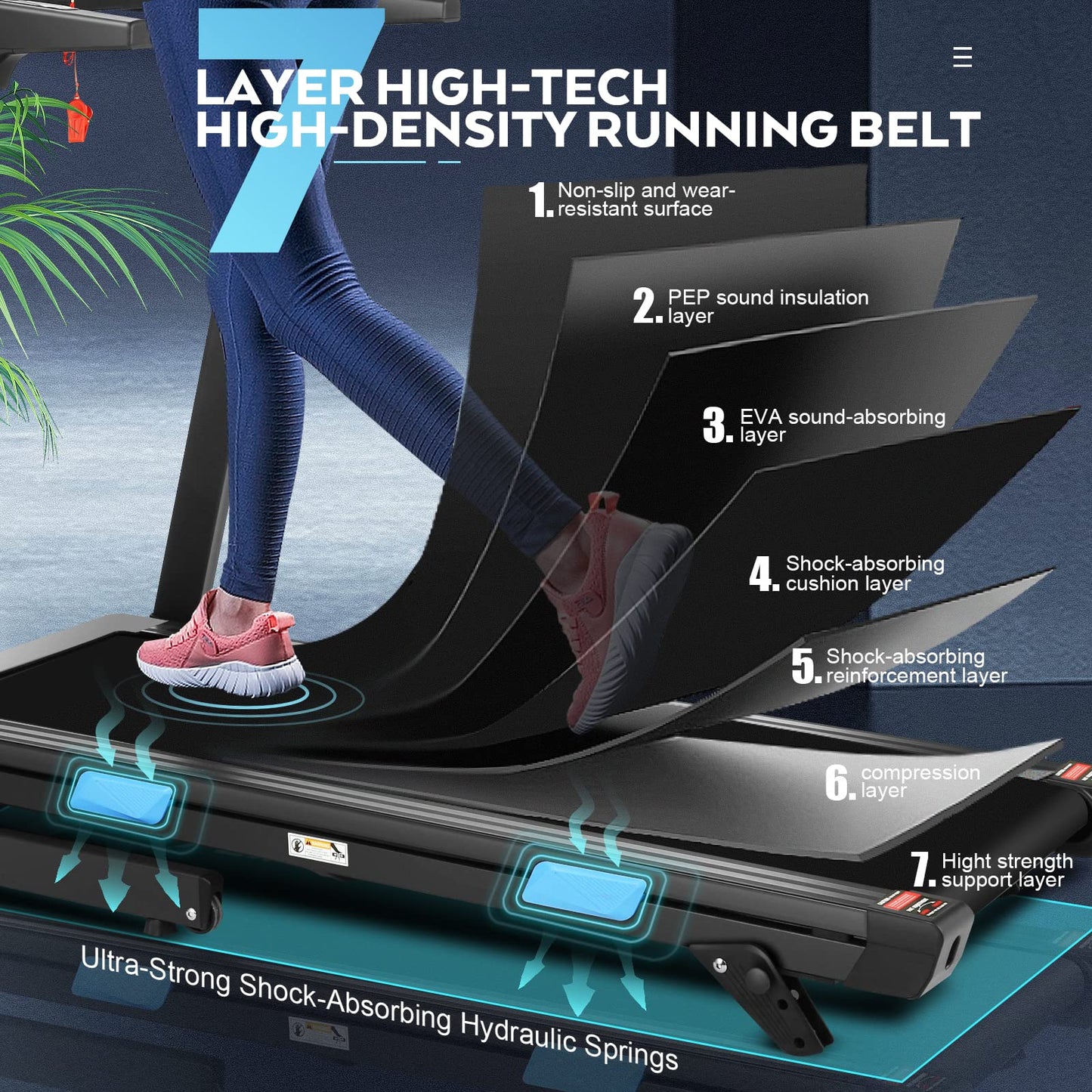 FUNMILY FUNMILY 3.25HP Treadmill with Auto 12% Incline, Folding Treadmill for Home&Office,Speed Range 0.6~10mph, 300 lbs Weight Capacity