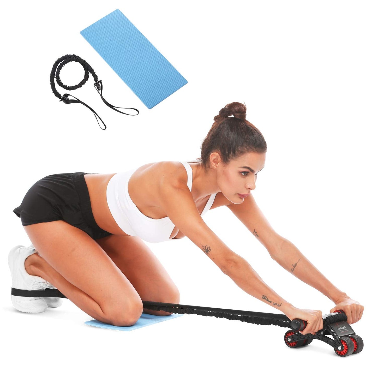 ANCHEER Ab Roller Kit for Core Workout - Perfect Home Gym Exercise Equipment